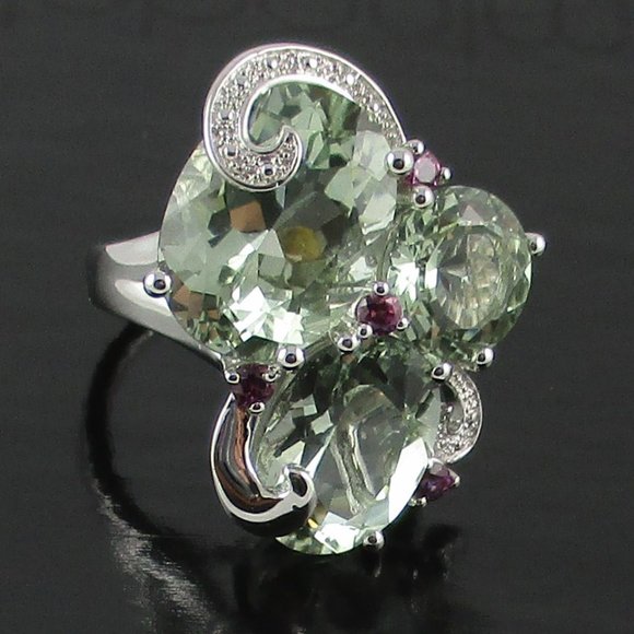14.45ct Prasiolite European Ring - Picture 2 of 12